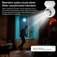 Caméra WiFi Fuers 5MP compatible Tuya Smart Home, caméra de surveillance IP sans fil intérieure avec détection IA, moniteur de sécurité pour bébé 5