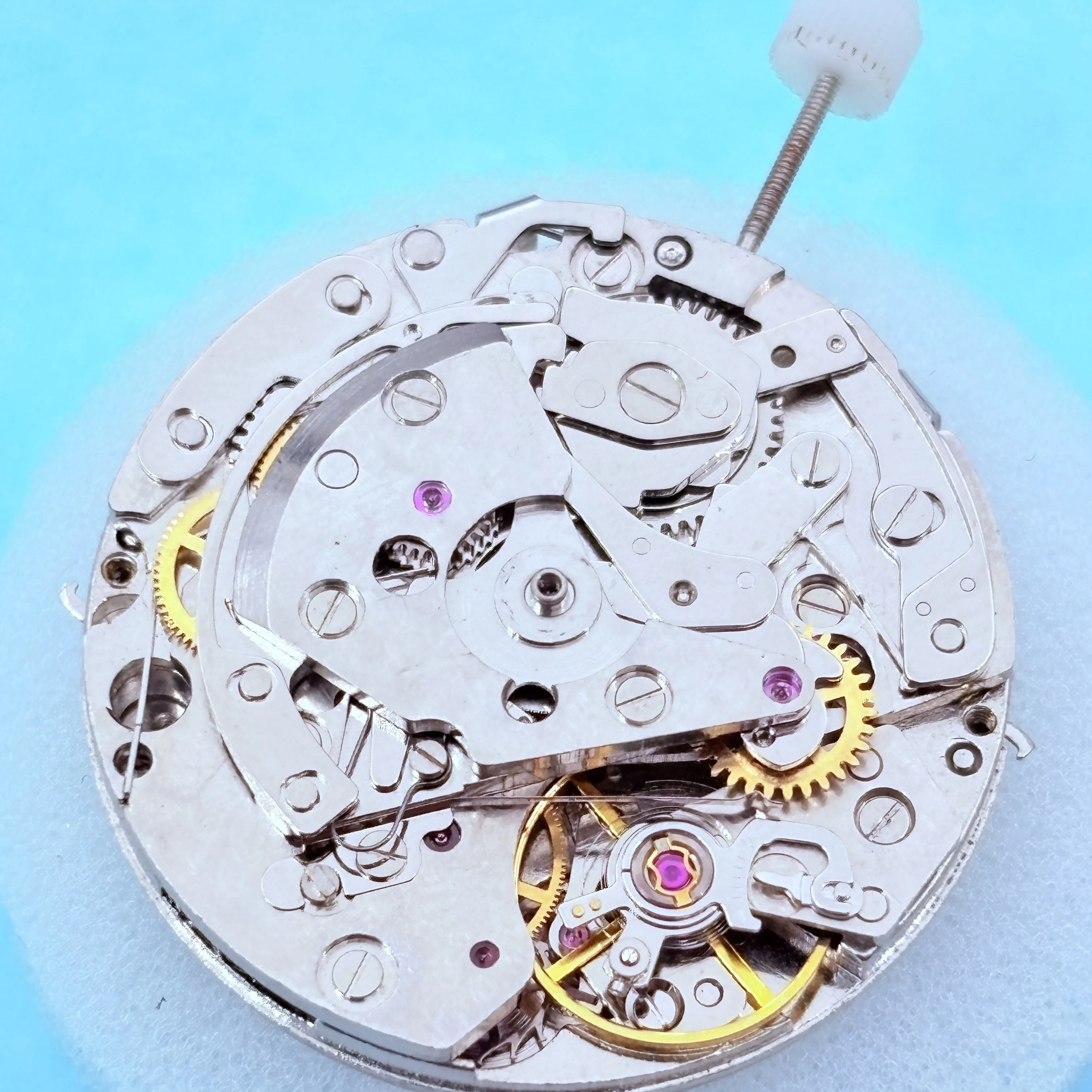 

1 аксессуары для часов, бытовой механизм 7750 7751, подержанный старый механизм, используемый для ремонта, практики, разборки и механизма.