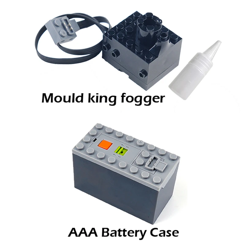 Technische spray rook Motor Sproeier Bakstenen Mold King Fogger voor Legoeds Bouwstenen MOC Trein Auto-onderdelen Motormodel