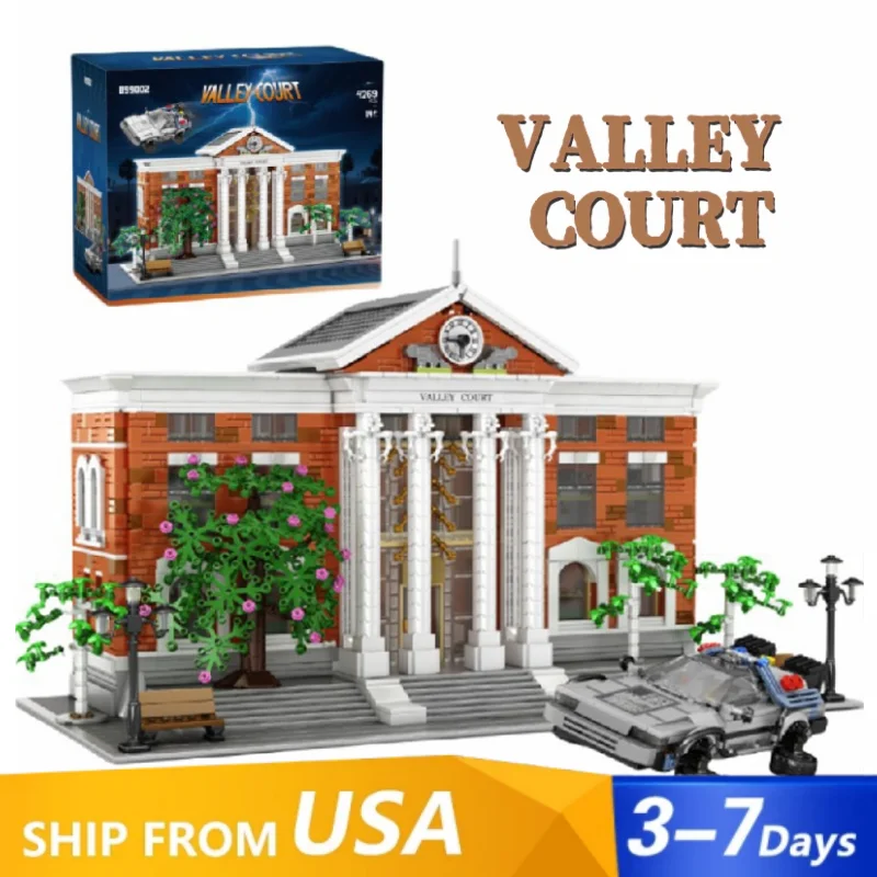 Film Valley Court Modulare Gebäude Blöcke Sci-Fi City View Architektur Haus Montage Ziegel Modell Kit Erwachsene Kind Geschenke 4269PCS