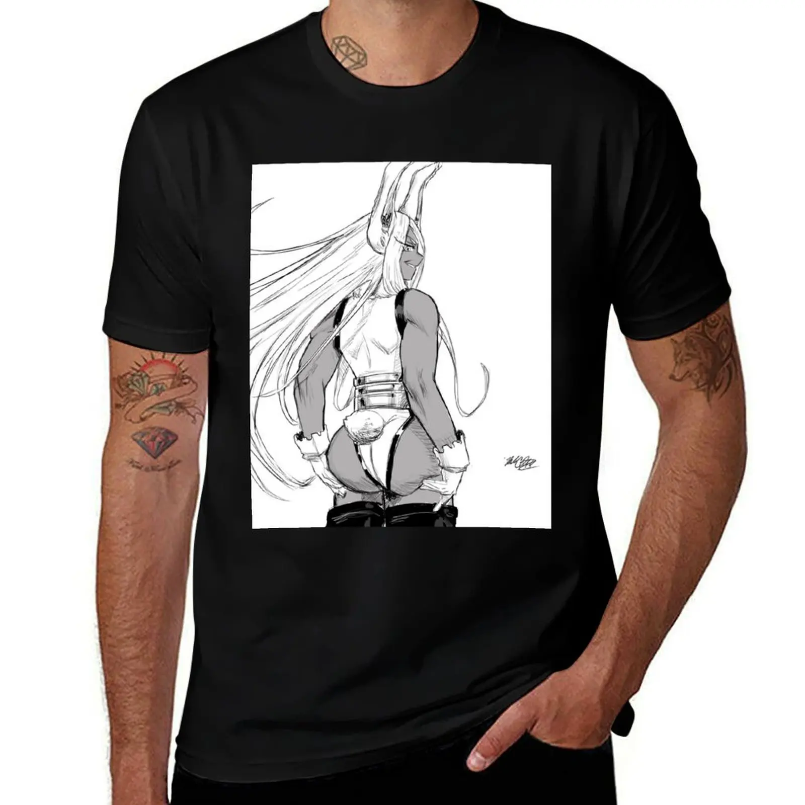 

Miruko thicc T-Shirt t shirt man cotton t shirts for man graphic funny man t shirts for men casual T-Shirt