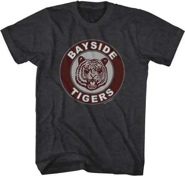 

Saved By The Bell Show Televisivo Bayside Tigers Scuola Logo Uomo T Shirt