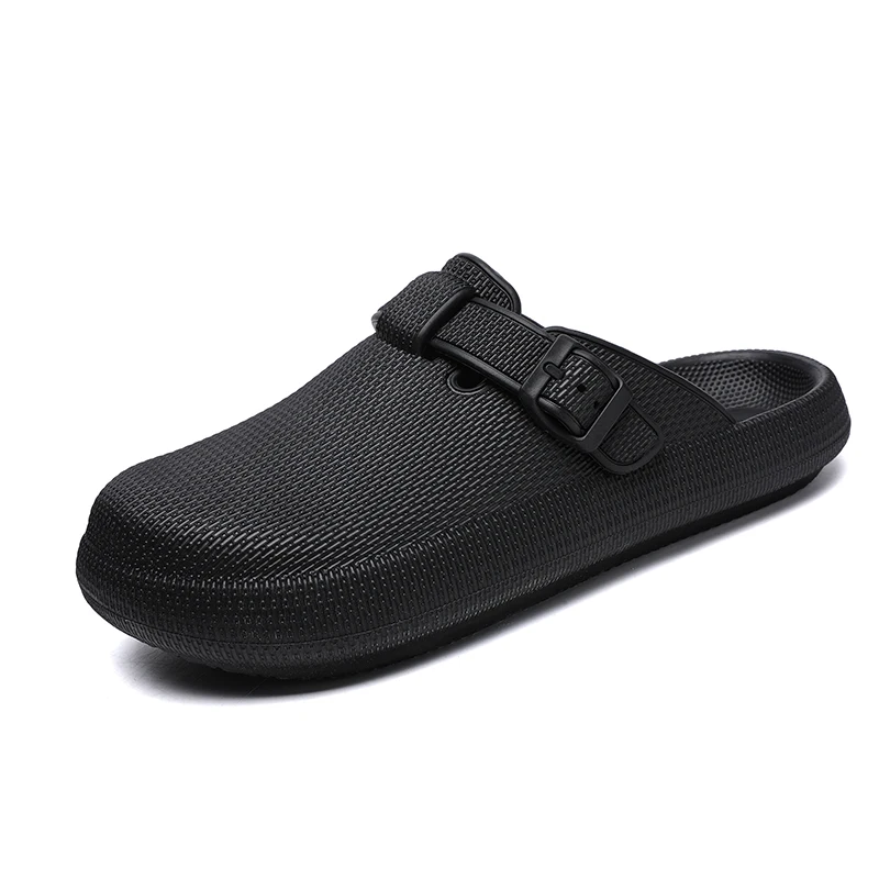 New summer couple slippers a slip-on baotou sandals casual walking comfortable non-slip beach shoes for men and women