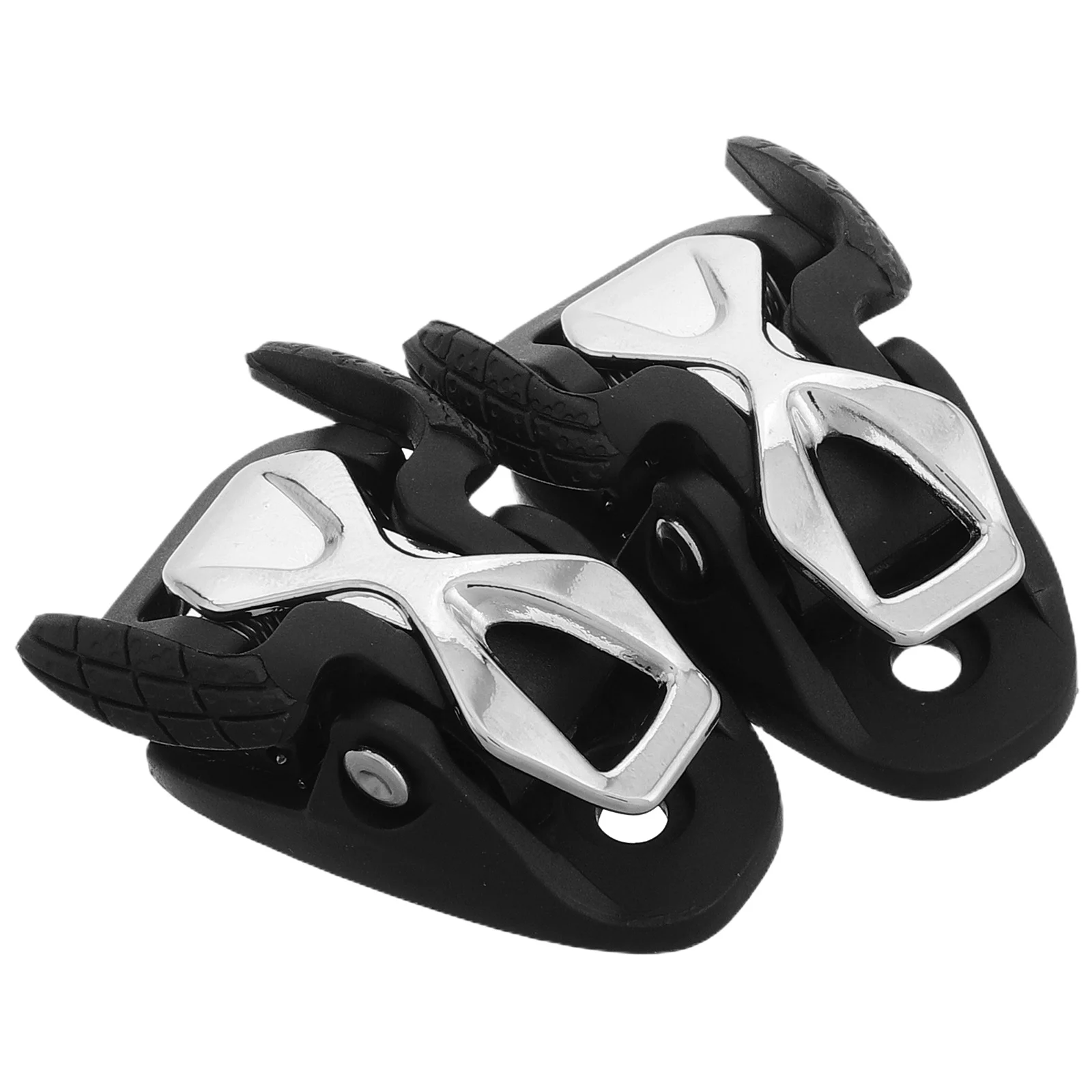 2 قطعة مشبك تزلُّج اكسسوارات ربط مستقرة منع تخفيف الاستخدام على المدى الطويل للمتزلجين العالمي الأسطوانة تزلج أبازيم