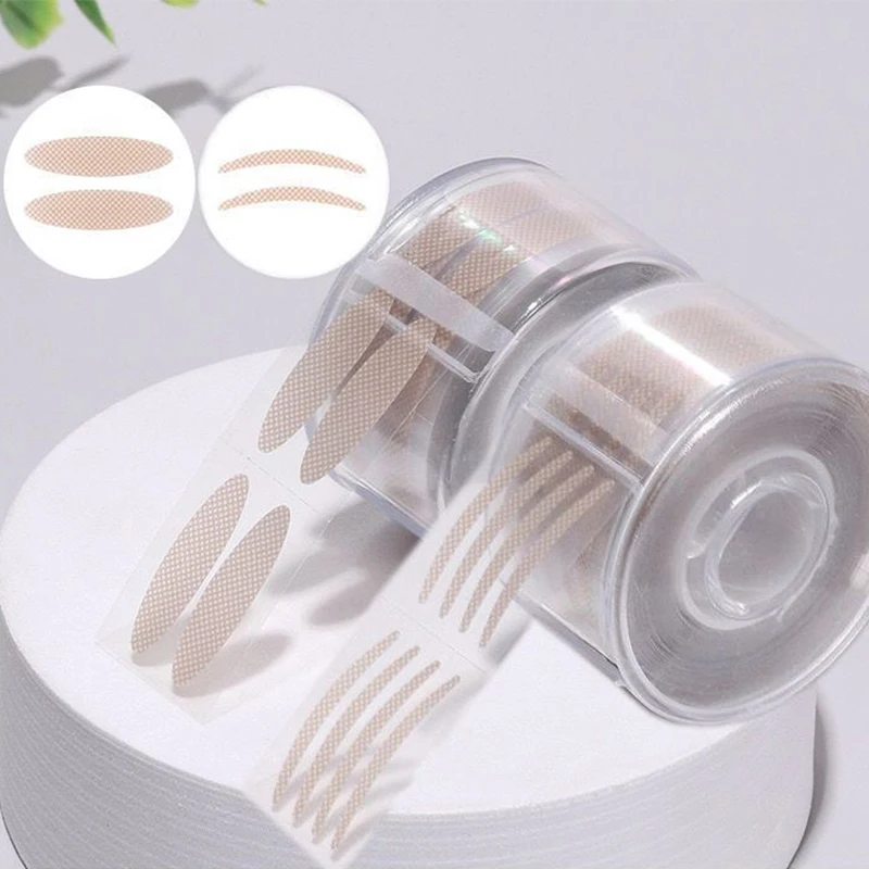 เทปติดเปลือกตาสองชั้นจำลองแบบมองไม่เห็นตาใหญ่ธรรมชาติมองไม่เห็นพับสองทบเทปติดตาสองชั้น peralatan Rias 1200ชิ้น