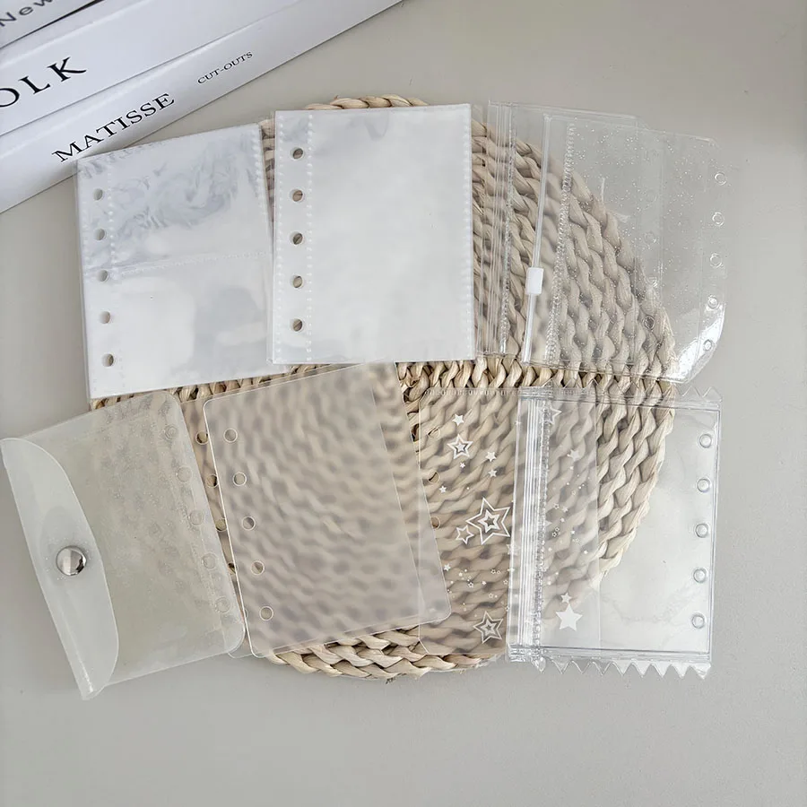 SKYSONIC 9 ชิ้น/แพ็ค M5 อุปกรณ์, กระเป๋าใส่การ์ด, ชุดที่แตกต่างกัน Binder Holder, 10 ชิ้นแขน, Bling กระเป๋า