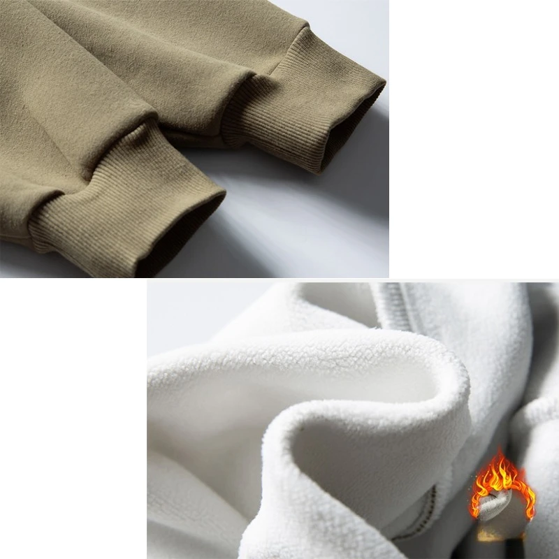 Trendy Vintage Color-Blocking Fleece-Lined Hoodie: Unisex Loose Fit Heavyweight Couple Pullover with Pocket Accents