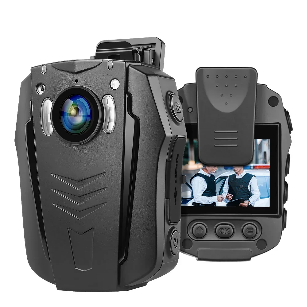 BOBLOV PD70 WiFi Night Vision 1296P Wearable Body Worn Cameras Bodycam Built-in Memory Body Camera with Recorder