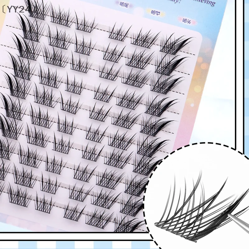 10 rzędów/5 par Curling Up Volume sztuczne rzęsy DIY Cosplay makijaż przedłużanie rzęs dla kobiet dziewczynki narzędzia kosmetyczne