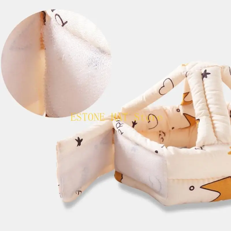 49MF Baby Infant Head Soft Hat Helmet Anti-collision Security Safety Helmet Sport Baby Play Protective Cotton Caps