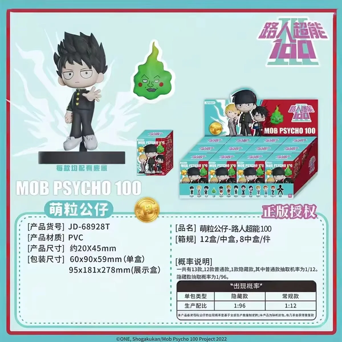 Original Mob Psycho 100 Series Mini Figures Blind Box Shigeo Kageyama Anime Peripheral Collect Doll Toy Ornament Girl Gift - view 4