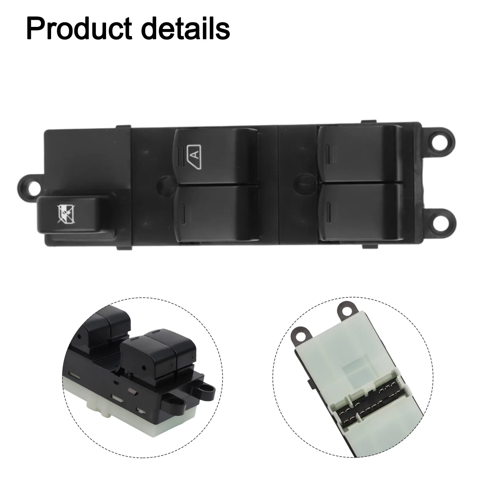 

Vehicle Replacement Black Power Window Control Power Control Switch 3 15 Pins Connector Factory Specifications