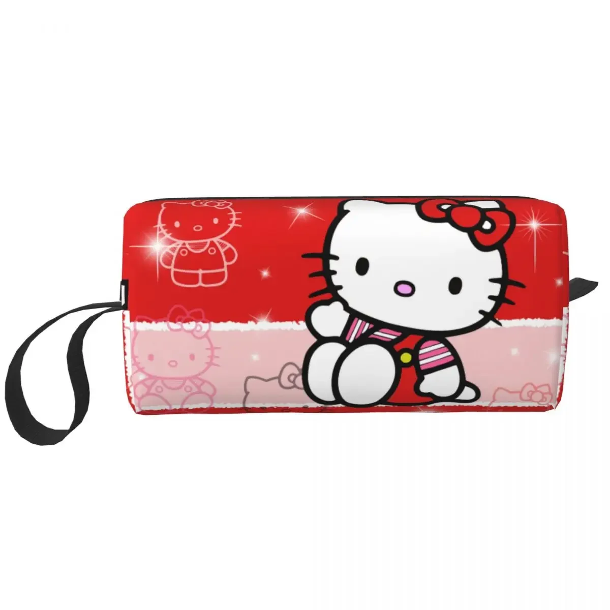 

Kawaii Sanrio HelloKitty мультяшная косметичка дорожная косметичка для мужчин и женщин сумка для туалетных принадлежностей сумка для хранения