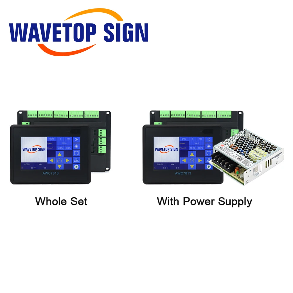 Imagem -02 - Sistema Controlador Laser Awc7813 Awc708s Co2 Gravação a Laser Substituir Máquina de Corte 7awc708c Lite Ruida Leetro Trocen-co2