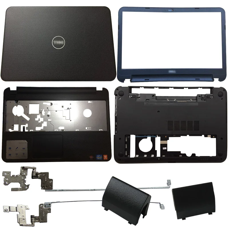 NEW For Dell Inspiron 15 3521 15R 2521 3537 15VD-3521 Laptop LCD Back Cover/Front Bezel/Hinges/Hinges Cover/Palmrest/Bottom Case