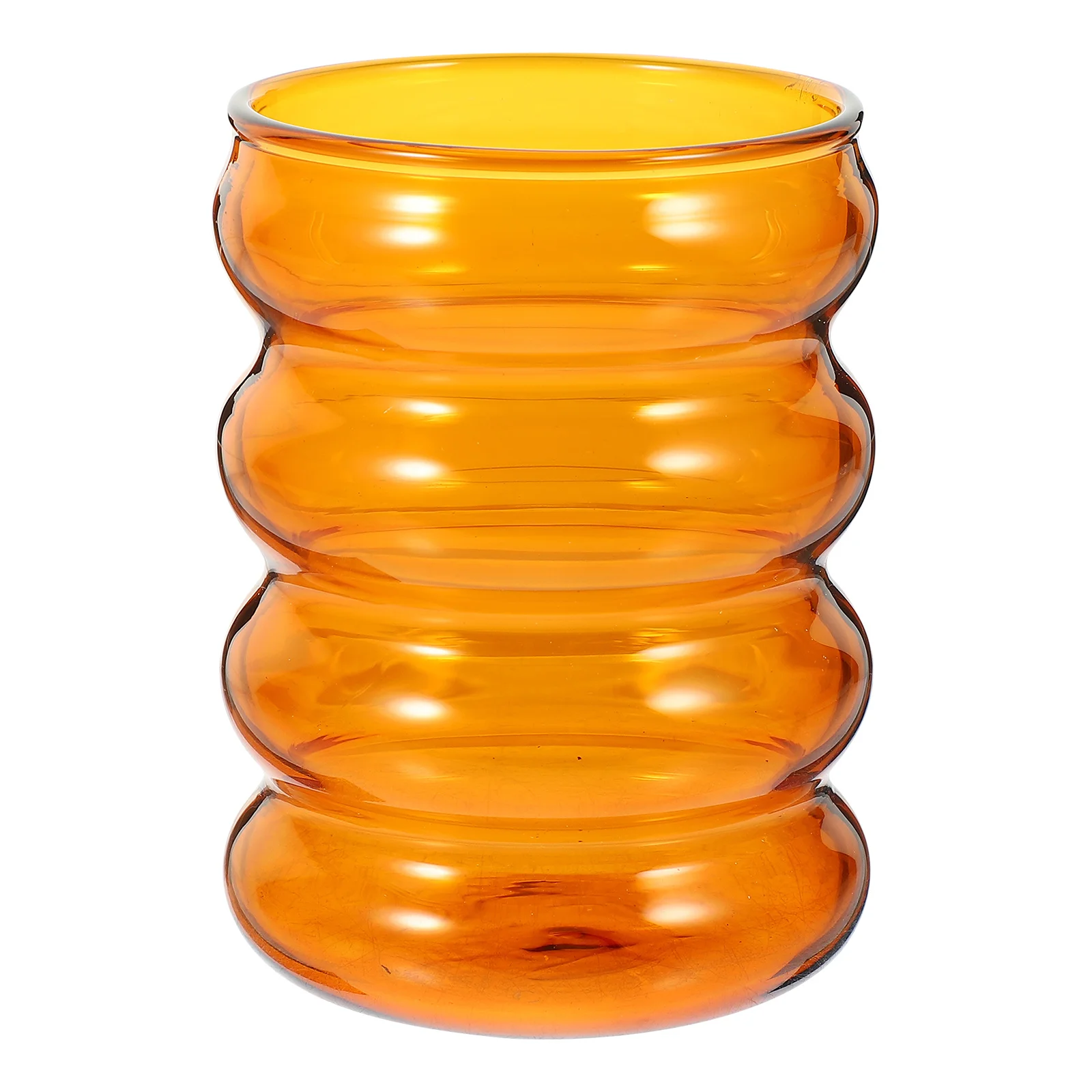 

Corrugated Glass Coffee Mug Heat-resistant Clear Teacup Microwave Safe Drinking Cup Office Beverage Glass Water Mug
