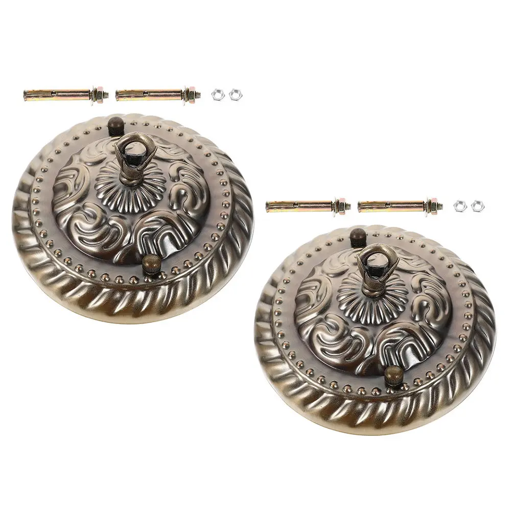 

2 шт. винтажные декоративные металлические накладки-кронштейны для потолочных светильников, люстр и подвесных светильников, детали для светильников