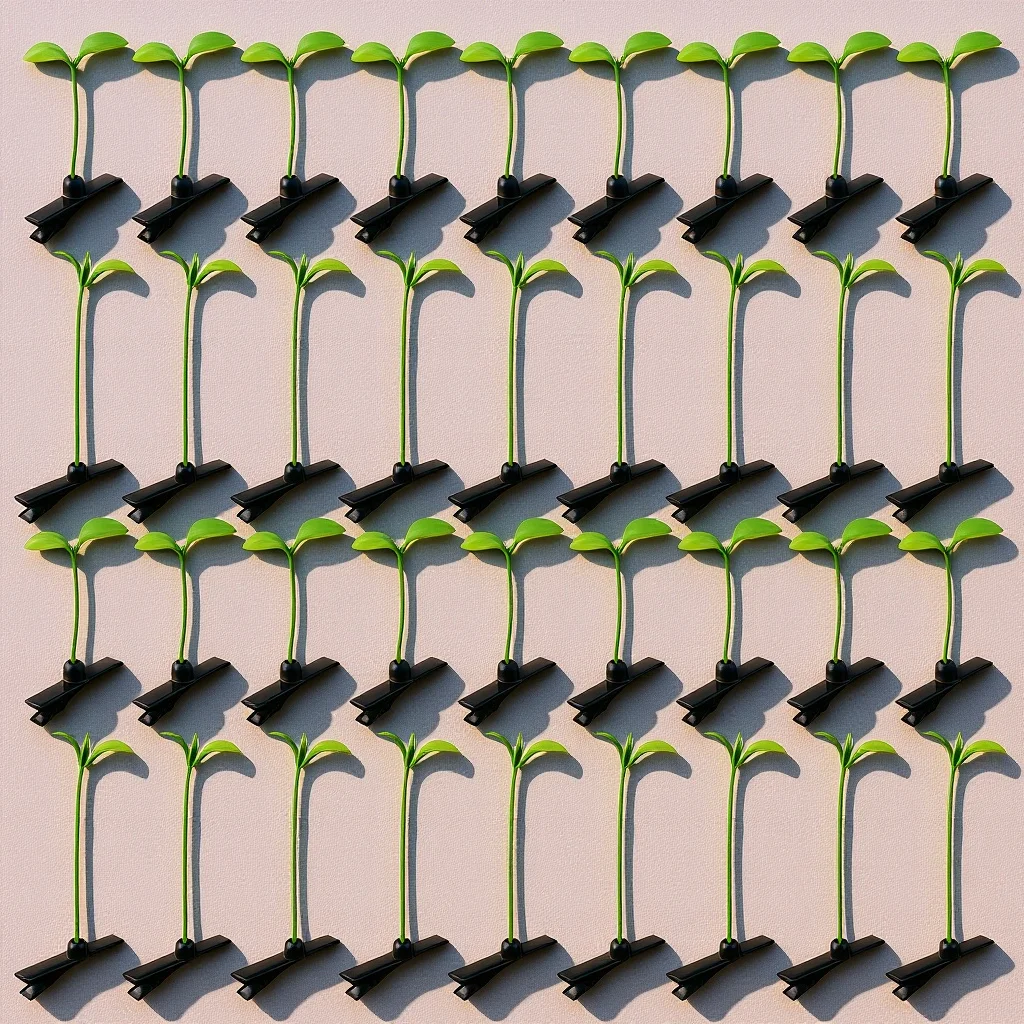 

Adorable Hair Ornaments 50 Pcs Bean Sprout Hair Clips Plastic Grass Hairpin Cute Cartoon Hair Accessories Fun Headwear for Kids
