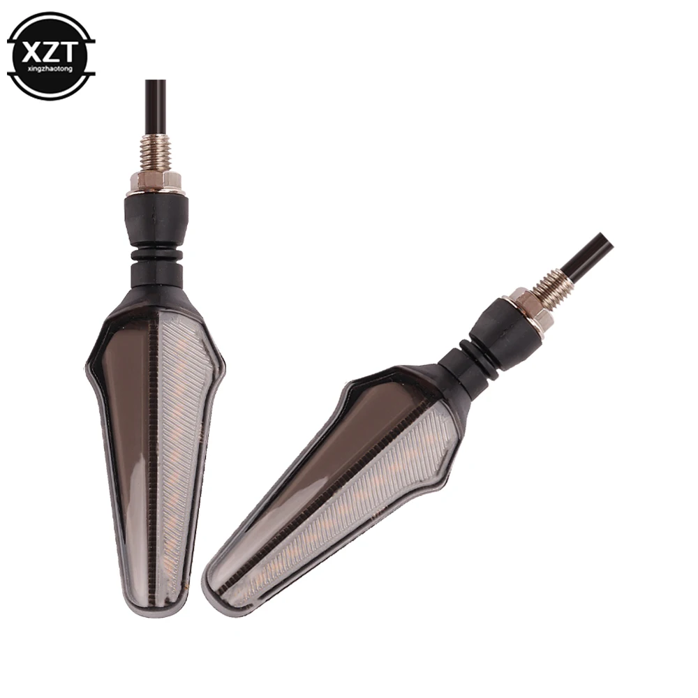 2 szt. Kierunkowskazy motocykla 24 diody LED jasne światła 2 w 1 małej mocy kierunkowskazy motocyklowe płynące kierunkowskazy