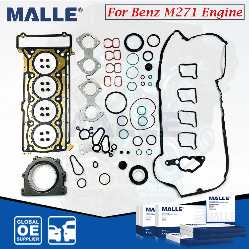 

M271 Engine Rebuild Overhaul Gasket Kit For Mercedes-Benz W203 W204 W211 S211 A209 C209 E200 1.8T Car Accessories 2710140104