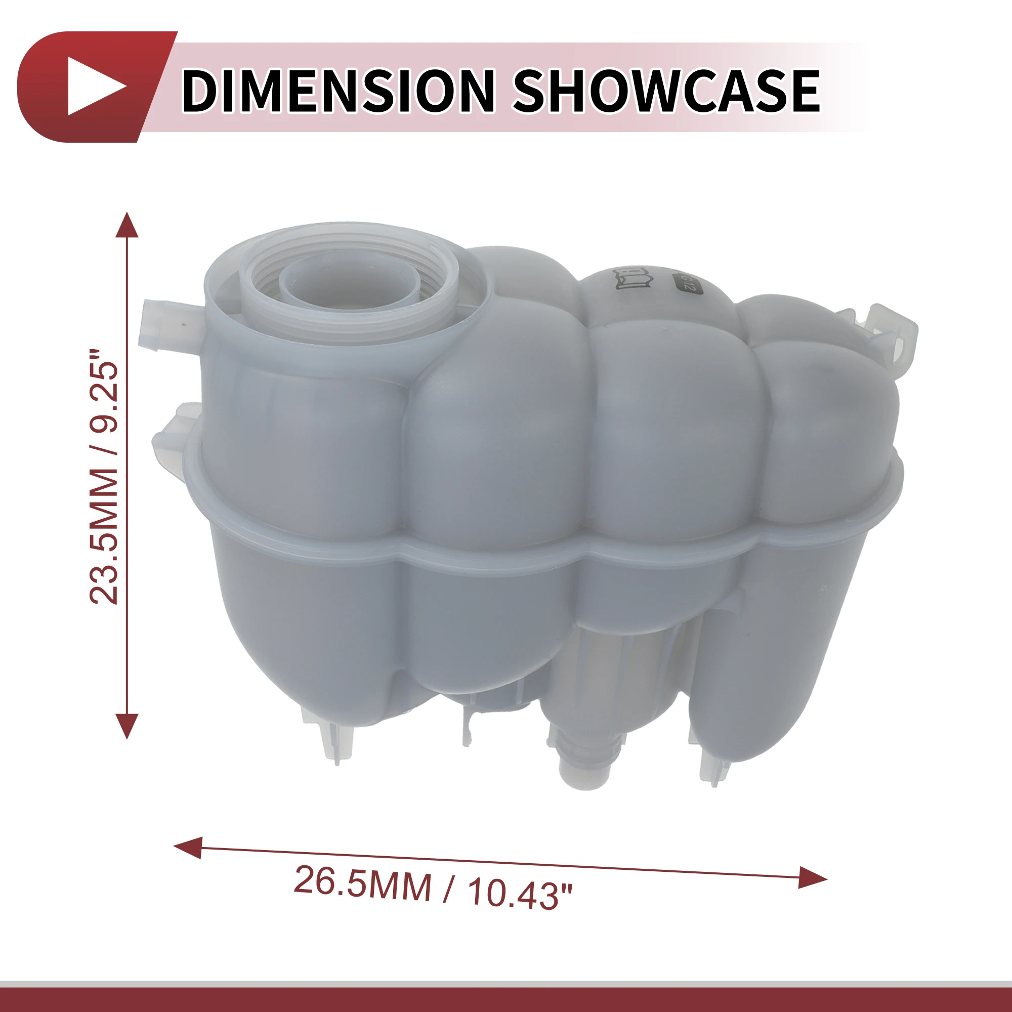 

UXCELL 1 Set Engine Coolant Reservoir Water Expansion Tank for Audi A4 A5 Quattro 19-20 2.0L Coolant Radiator Reservoir Bottle