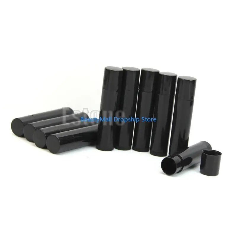 40JD 50PCS 5ML เครื่องสำอางค์ Empty Chapstick ลิปกลอสลิปสติกบาล์ม + คอนเทนเนอร์หมวก