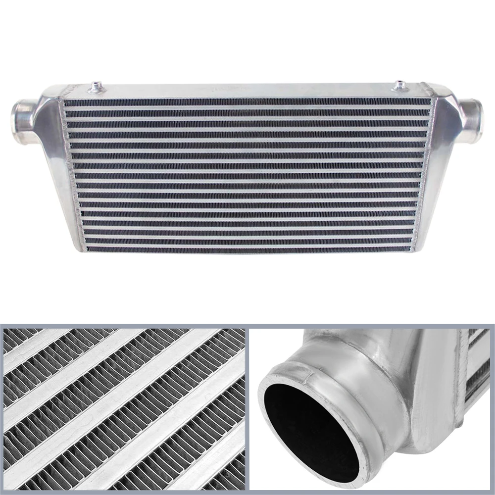 Engine Intercooler 600x300x76mm Universal, Inlet/Outlet 3'' Aluminum Bar & Plate Intercooler