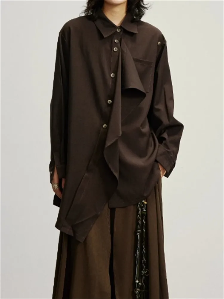 

2026 Men's Retro French Lace Patchwork Long-Sleeved Shirt - Loose and Versatile casual Top