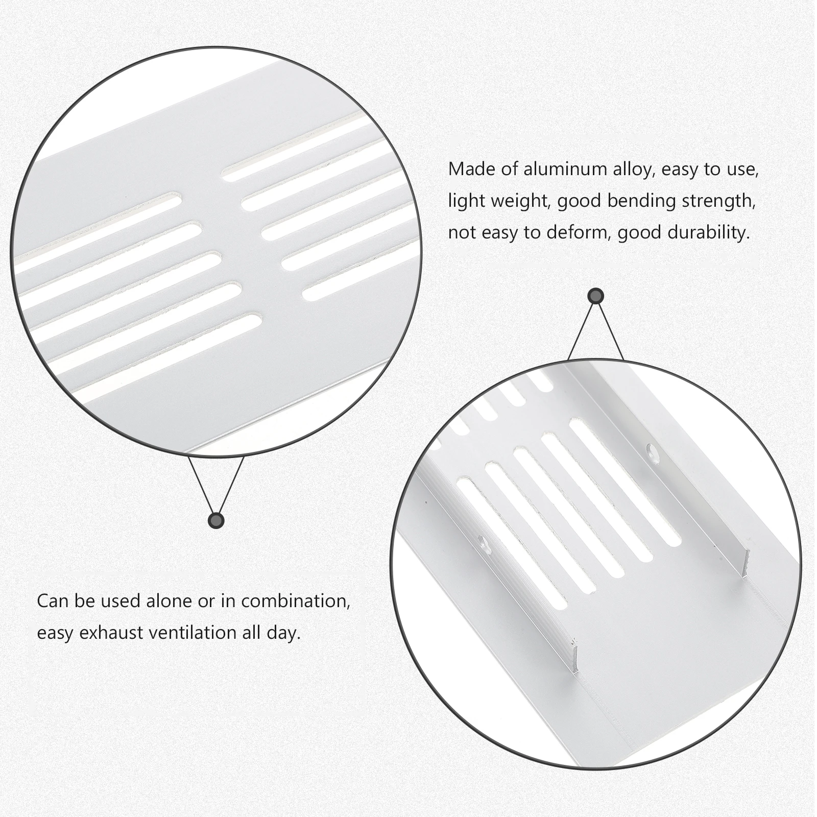 

Rectangle Cabinet Vents Aluminum Alloy Furniture Accessories Air Ventilation Grill Breathable Mesh Wardrobe Rectangular Vent