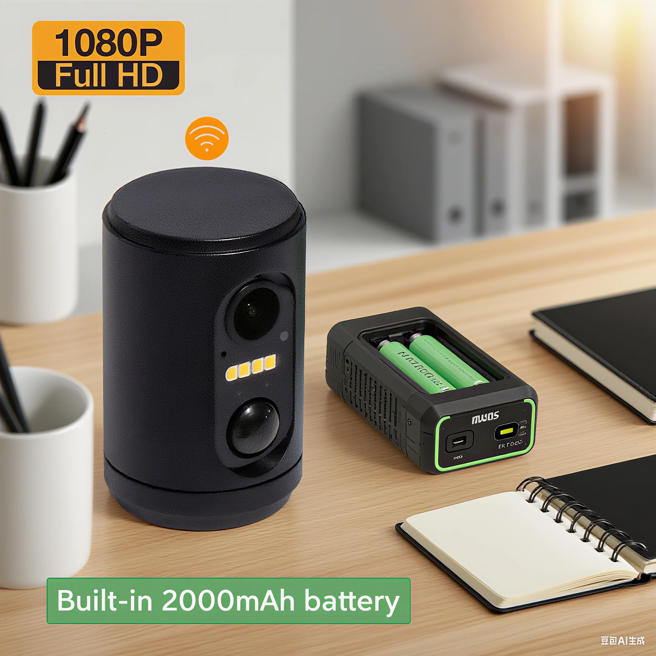 

M2 Mini Camera Wifi With Battery Standby Indoor PIR Detection Wireless Wide Lens Two way audio Home Video Security IP HD Camera