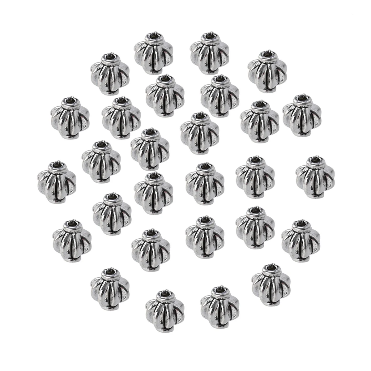

100 PCS Alloy Bracelet Necklace Beads Spacer Charms for Jewelry Earrings Making