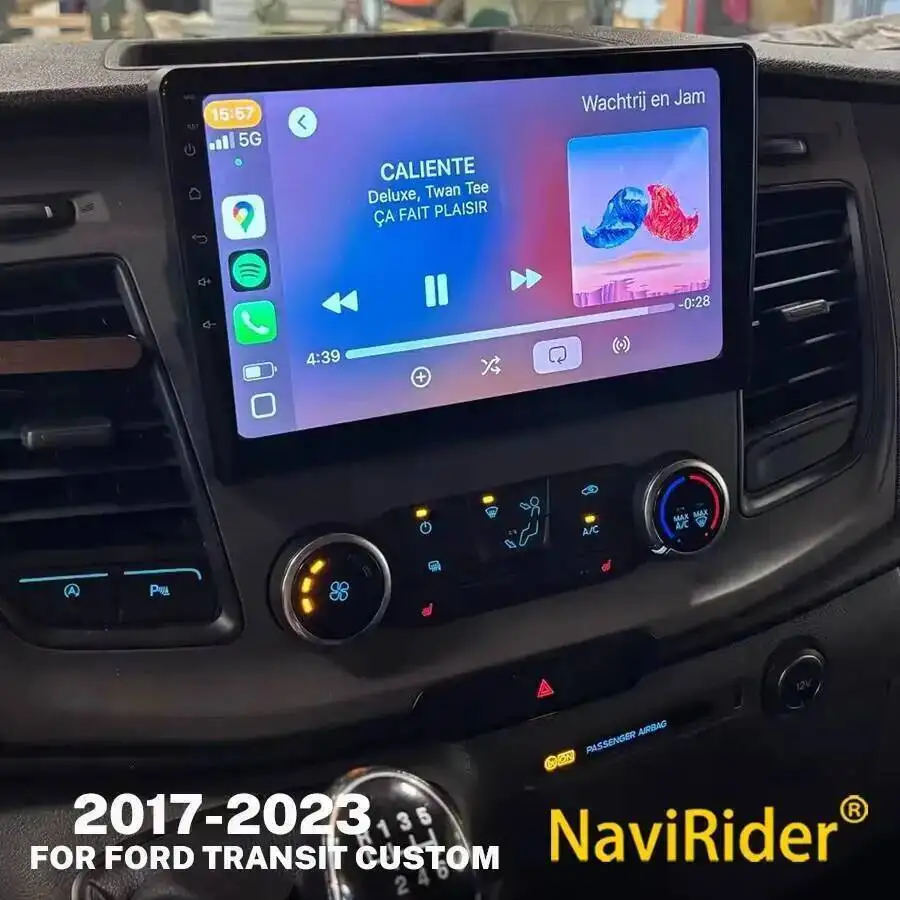 Voor Ford Transit MK-9/Custom 2012-2024 256 GB Apple Draadloze Carplay Android Auto Android 15 Auto stereo Radio GPS Wifi Head Unit - afbeelding 2