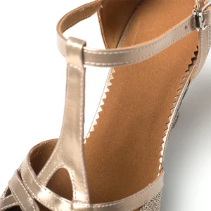 Mode Ballsaal Tanzschuhe für Frauen Glitzer Finger geschlossener Schuh moderne Salsa Lony Hall Tango Latin Schuhe für Mädchen Sandalen Sandalen 10 Hauptverkäufe geschlossene Tanzschuhe - №2