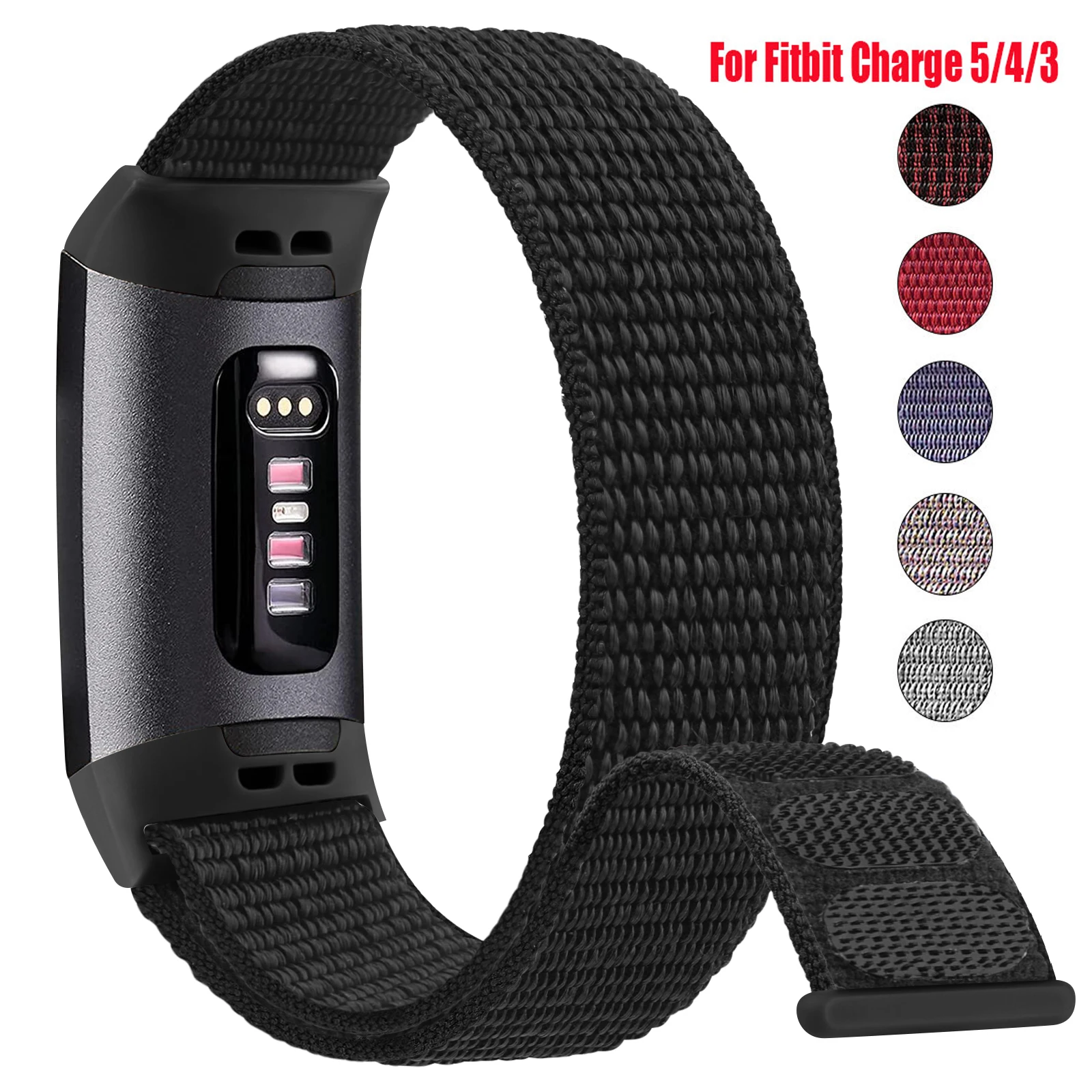 Nylon Watch Strap For Fitbit Charge 5 4 3 SE Band Sport Bracelet Loop Wristbands Watchband For Fitbit Charge 3 4 3 SE Correa