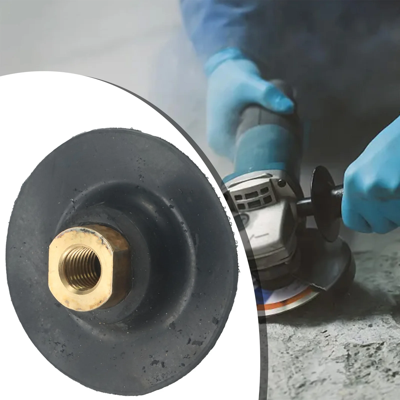 For Angle Grinder 3/4 Inch Rubber Backing Pad Polishing Grinding Disc Backing Holder M10 M14 Thread Hook And Loop