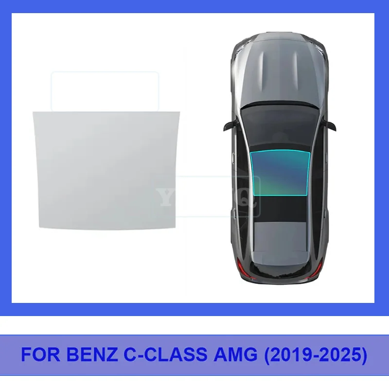 

TPU Ice Armor for Mercedes Benz AMG C Class 4-door 2019-2025 Heat Insulation Car PPF Accessories Pre-Cut Sunroof Protection Film