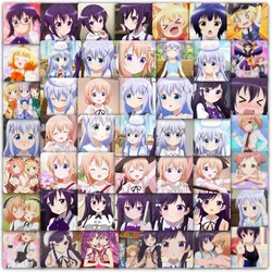 10/30/59pcs Is The Order a Rabbit Dear My Sister Stickers Kawaii Hoto Kokoa Anime Sticker Girls Kafuu Chino Tedeza Rize Decal