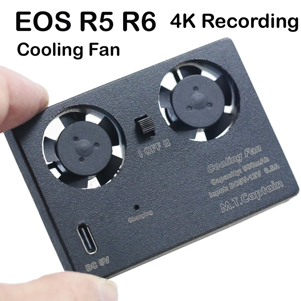 High Speed Ultra Quiet Thin Type Live Broadcast Cooling Fan Radiator 4K Recording Kit Heat Sink R5 R6 XT4 A7C A7S3 A7M4 ZV1ZVE10