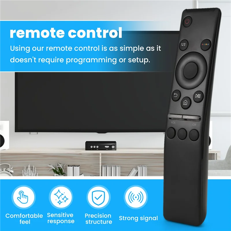 모든 삼성 LED QLED LCD UHD SUHD HDTV 4K 8K TV용 범용 리모컨 교체, Netflix, Prime Video, WWW 포함