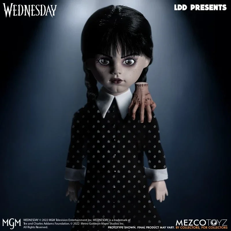 

In Stock 35cm 1/6 Mezco Ldd Living Dead Dolls Wednesday Addams 10 Inch Anime Figure Model Collectible Action Model Kids Toy Gift