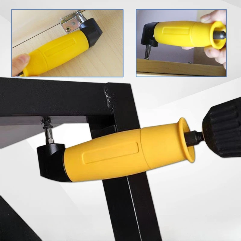 JUSTINLAU 1PC 90° Multifunctional Batch Head Corner Cutter Corner Cutter Right Angle Screwdriver Connecting Rod Tool Accessories