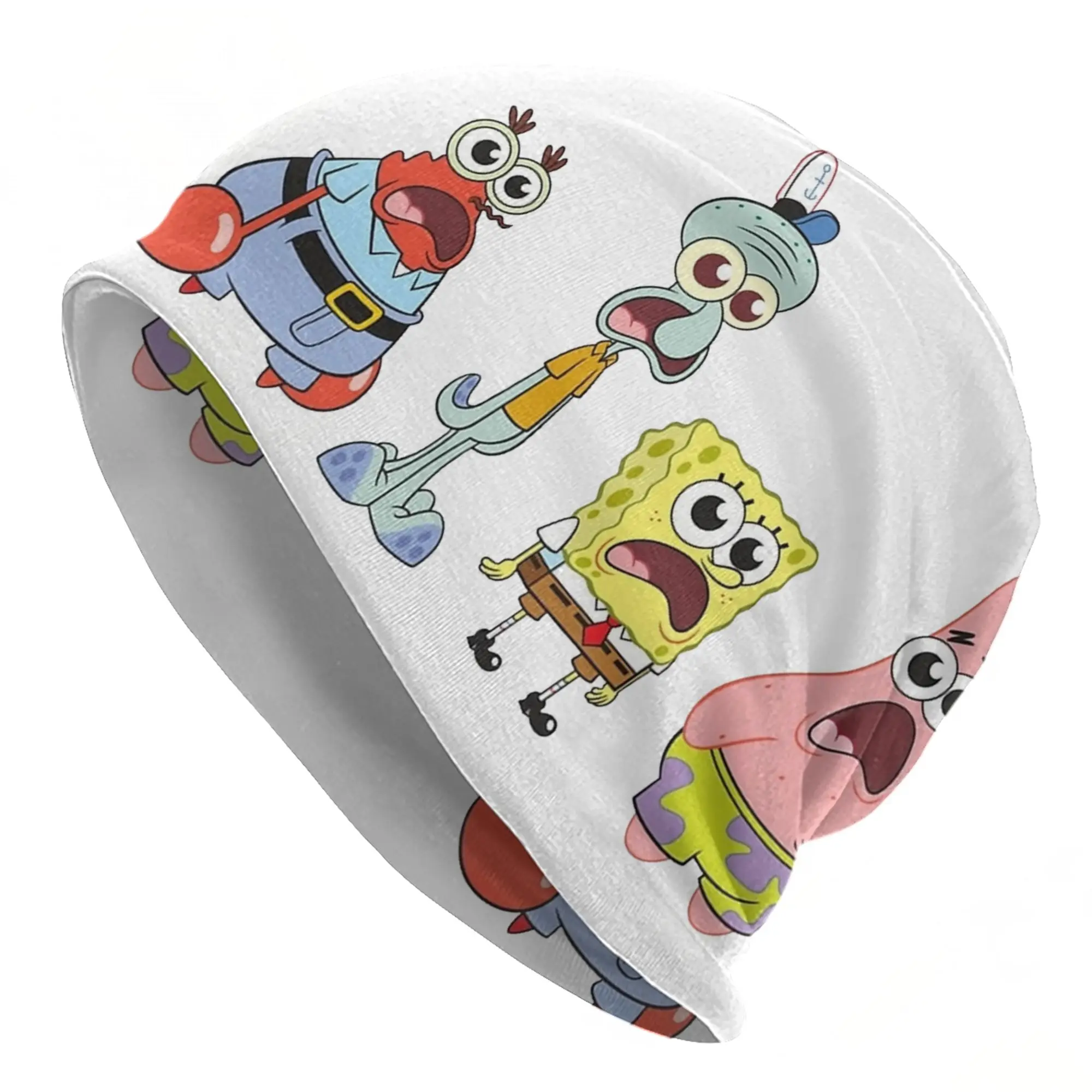 Spongebobed Cap  Vintage Unisex Outdoor Skullies Beanies Hats Spring Warm Head Wrap Bonnet Knit Hat