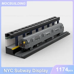 NYC Subway Display Model Broadway Line MOC Building Blocks DIY Assemble Bricks Educational Collection Toys Xmas Gifts 1174PCS