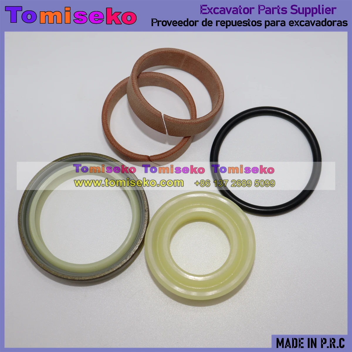 Seal Kit For Komatsu Excavator PC60-6 PC60-8 PC70-7 PC70-8 PC75UU Idler Cushion Track Adjuster Cylinder