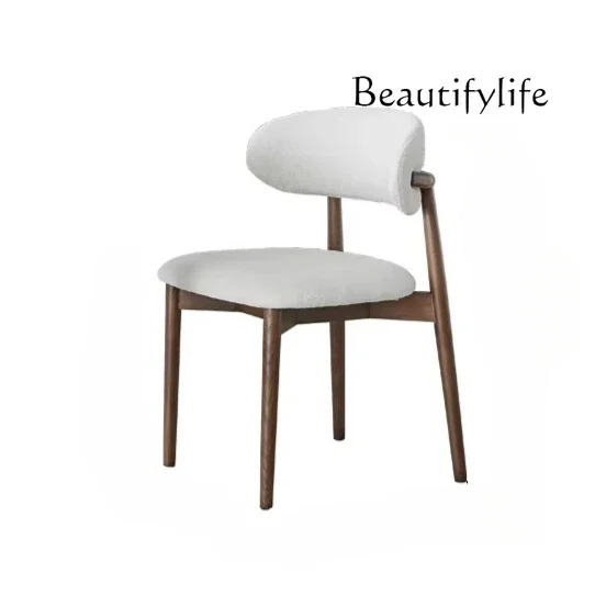 X Solid Wood Dining Chair Nordic Designer Backrest Home Restaurant Hotel High-end Comfortable Leisure Negotiation Desk Chair