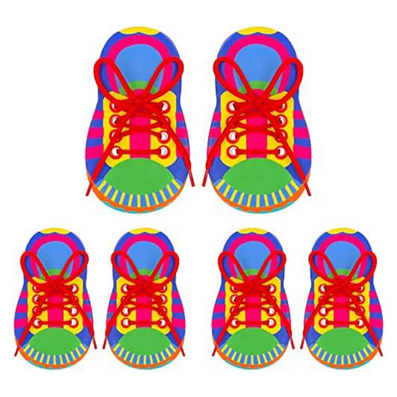 A05G-jouets d'enseignement pour filetage de lacet, jouets d'apprentissage pour enfants en bas âge, jouets de motricité Fine, jouets d'apprentissage précoce