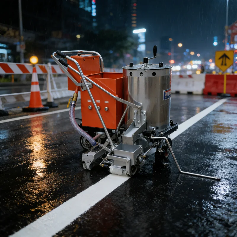 

Customized High Brightness Reflective Road Marking Paint And Airport Line Marking Machine For Night Traffic Visibility