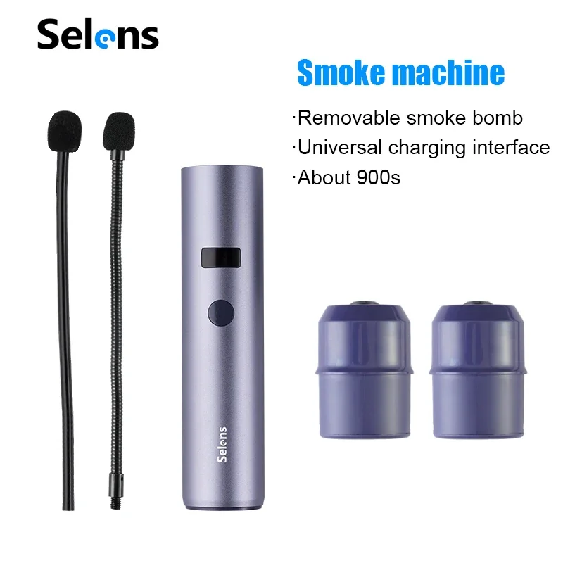 

Selens Handheld Fog Machine Portable Smoke Machine for Photography Outdoor Remote Control Fog Machine