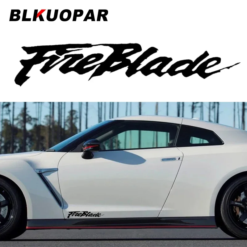 BLKUOPAR Fireblade نص صائق شخصية الليزر ملصقات السيارات الكمبيوتر المحمول الوفير ويندوز جذع دراجة نارية لوح التزلج اكسسوارات السيارات