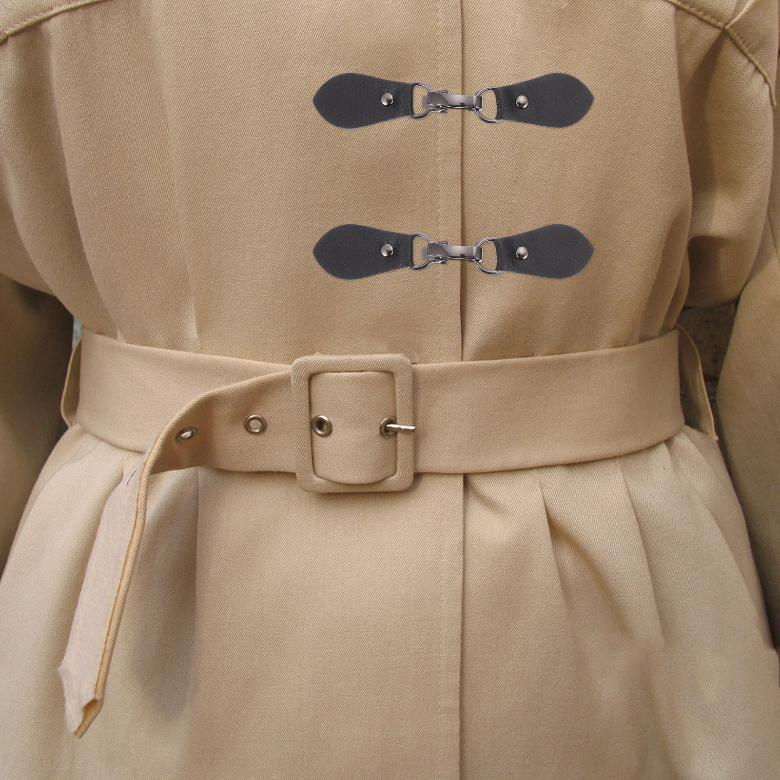 

5Pairs Metal Buckles for Clothing Hook Fastener Closure Overcoat Sweater Jacket Wind Coat Cardigan Skirt Connector